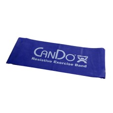 CanDo Low Powder Exercise Band - 5' length - Blue - heavy