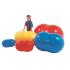 PhysioGymnic Inflatable Exercise Roll - Red - 16" (40 cm)