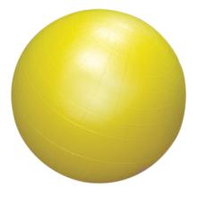 CanDo Cushy-Air Ball, 30" Diameter, Yellow