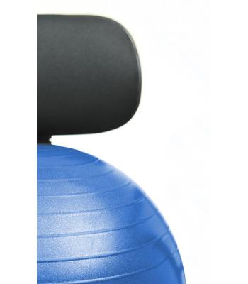 CanDo Ball Chair - Metal - Mobile - with Back - no Arms - with 22" Blue Ball