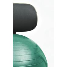 CanDo Ball Chair - Metal - Mobile - with Back - no Arms - with 22" Green Ball