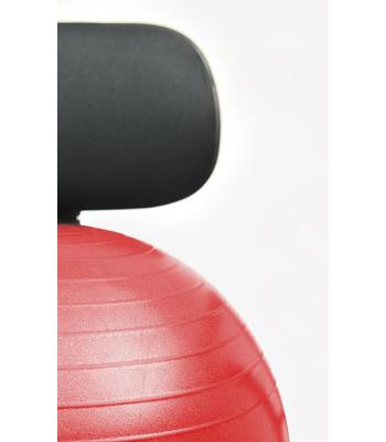 CanDo Ball Chair - Metal - Mobile - with Back - no Arms - with 22" Red Ball