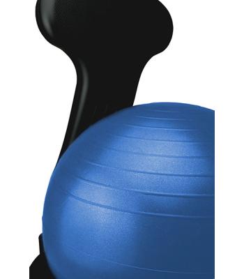 CanDo Ball Chair - Plastic - Mobile - with Back - Adult Size - with 22" Blue Ball