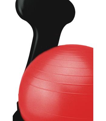 CanDo Ball Chair - Plastic - Mobile - with Back - Adult Size - with 22" Red Ball