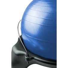 CanDo Ball Stool - Plastic - Mobile - No Back - Adult Size - with 22" Blue Ball
