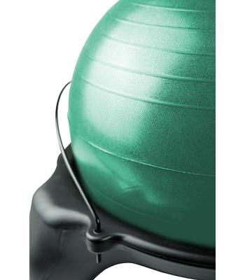 CanDo Ball Stool - Plastic - Mobile - No Back - Adult Size - with 22" Green Ball