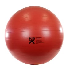 CanDo Inflatable Exercise Ball - ABS Extra Thick - Red - 30" (75 cm)