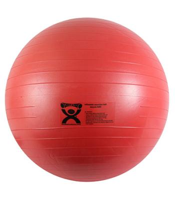 CanDo Inflatable Exercise Ball - ABS Extra Thick - Red - 42" (105 cm)