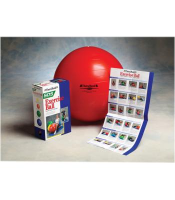 TheraBand Inflatable Exercise Ball - Pro Series SCP - Red - 22" (55 cm)