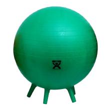 CanDo Inflatable Exercise Ball - with Stability Feet - Green - 26" (65 cm)