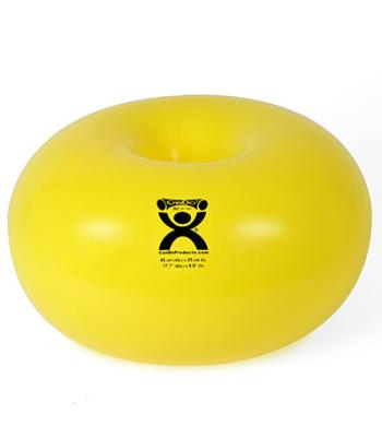 CanDo Donut Ball - Yellow - 18" Dia x 10" H (45 cm Dia x 25 cm H)