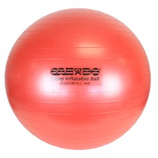 CanDo Inflatable Exercise Ball - Super Thick - Red - 30" (75 cm)