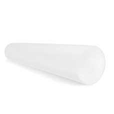 CanDo Foam Roller - White PE foam - 6" x 36" - Round