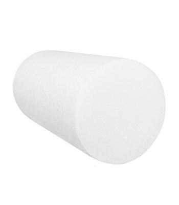 CanDo Foam Roller - White PE Foam - 6" x 12" - Round - Case of 36