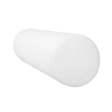 CanDo Foam Roller - White PE foam - 4" x 12" - Round