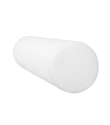 CanDo Foam Roller - White PE foam - 4" x 12" - Round