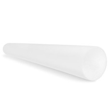 CanDo Foam Roller - White PE foam - 6" x 48" - Round