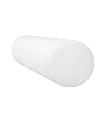 CanDo Foam Roller - White PE foam - 6" x 18" - Round