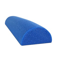 CanDo Foam Roller - Blue PE foam - 6" x 36" - Half-Round