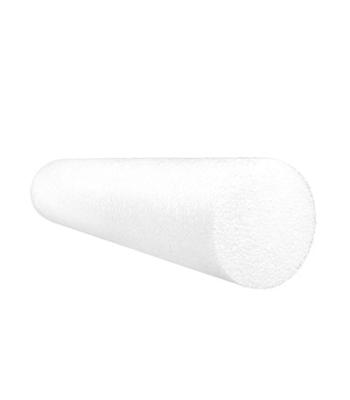 CanDo Foam Roller - Jumbo - White PE foam - 8" x 36" - Round
