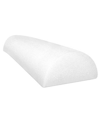 CanDo Foam Roller - Jumbo - White PE foam - 8" x 36" - Half-Round