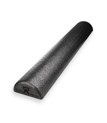 CanDo Foam Roller - Black Composite - Extra Firm - 6" x 36" - Half-Round