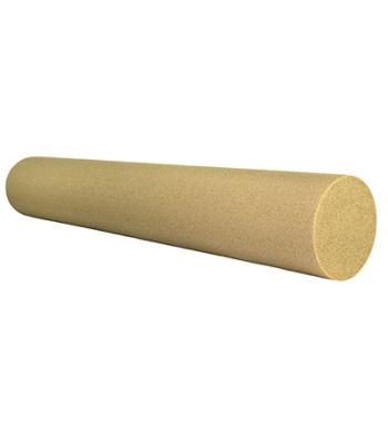CanDo Foam Roller - Antimicrobial - Beige PE foam - 6" x 36" - Round