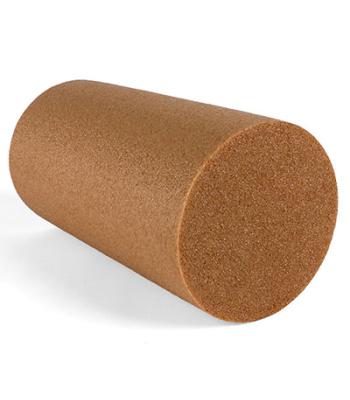 CanDo Foam Roller - Antimicrobial - Beige PE foam - 6" x 12" - Round