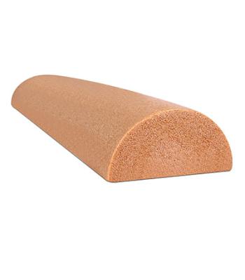 CanDo Foam Roller - Antimicrobial - Beige PE foam - 6" x 36" - Half-Round