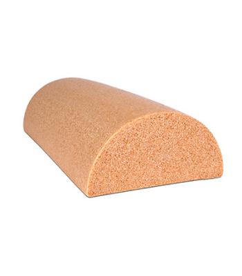 CanDo Foam Roller - Antimicrobial - Beige PE foam - 6" x 12" - Half-Round