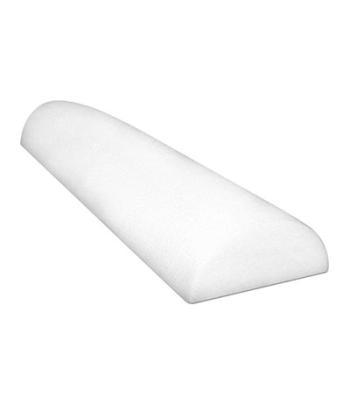 CanDo Foam Roller - Full-Skin - White PE foam - 6" x 36" - Half-Round