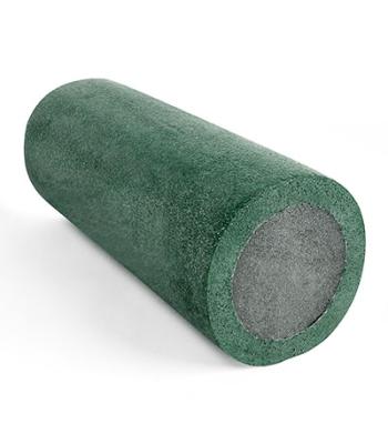 CanDo 2-Layer Round Foam Roller - 6" x 15" - Green - Medium