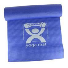 CanDo Yoga Mat, Blue, 68" x 24" x 0.12", Case of 12