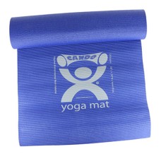 CanDo Yoga Mat, Blue, 68" x 24" x 0.12", Case of 12