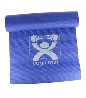 CanDo Yoga Mat, Blue, 68" x 24" x 0.25", Case of 12