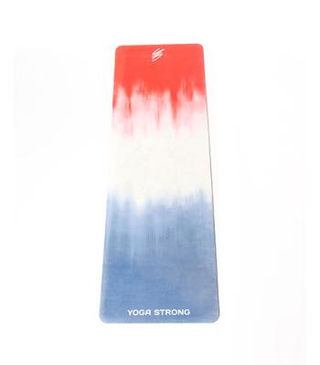 Yoga Strong, Yoga Mat 72" x 24", Red/White/Blue