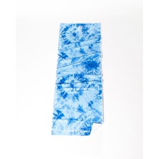 Yoga Strong, Anti Slip Towel, Blue Tie Dye