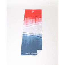 Yoga Strong, Anti Slip Towel, Red/White/Blue