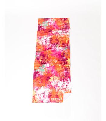 Yoga Strong, Anti Slip Towel, Abstract Floral