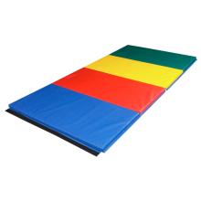 CanDo Accordion Mat - 1-3/8" PE Foam with Cover - 4' x 8' - Rainbow Colors