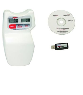 MicroFET3 digital MMT/ inclinometer combination with data collection software