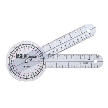 Baseline Plastic Goniometer - 360 Degree Head - 8 inch Arms, 25-pack