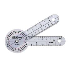 Baseline Plastic Goniometer - 360 Degree Head - 6 inch Arms, 25-pack
