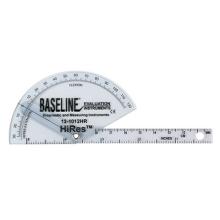 Baseline Plastic Goniometer - Finger - HiRes Flexion to Hyper-Extension, 25-pack