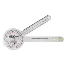 Baseline Plastic Absolute+Axis Goniometer - 360 Degree Head - 12 inch Arms, 25-pack