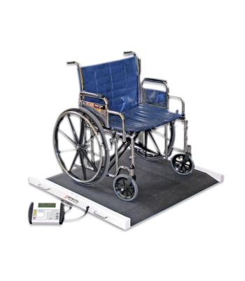 Detecto Bariatric / Wheelchair Scale - 1100 lb x .5 lb - 49 x 45 x 8 inch Footprint