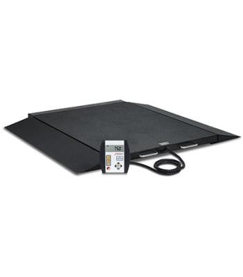 Detecto, 6600 Wheelchair Scale, Portable, Digital, 1000 lb x .2 lb / 450 kg x .1 kg, AC Adapter