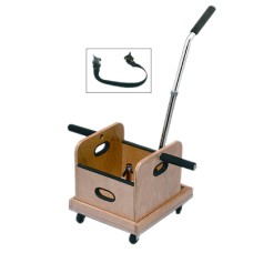 FCE Work Device - Mobile Weighted Cart with Straight Handle and Accessory Box