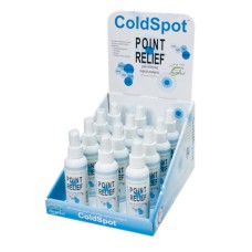 Point Relief ColdSpot Lotion - Retail Display with 12 x 3 oz Spray Bottle