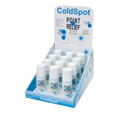 Point Relief ColdSpot Lotion - Retail Display with 12 x 3 oz Roll-on Applicator